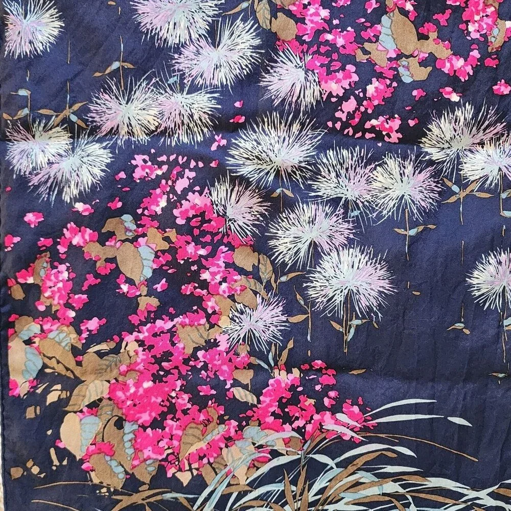 Christian Dior Flora Hand-Rolled Silk Neck Scarf